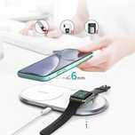 Choetech ładowarka bezprzewodowa Qi 2w1 do smartfonów / Apple Watch