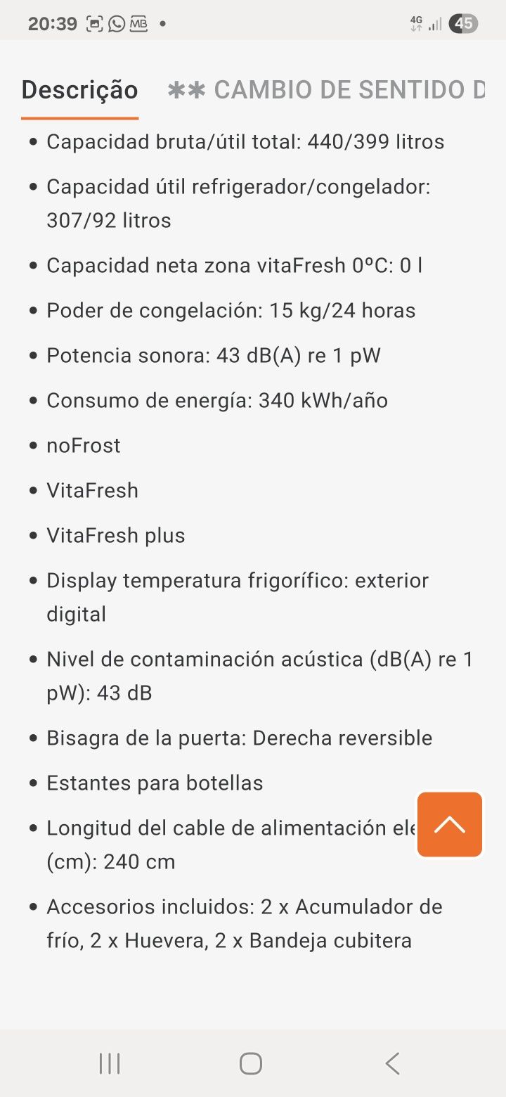 Frigorífico Bosch KGN49AI22