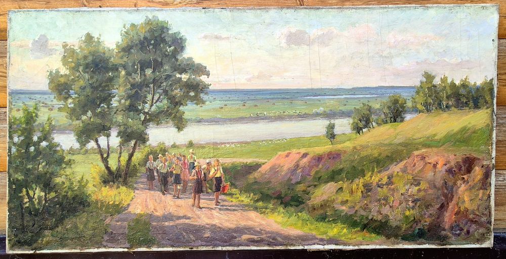 Картина Соцреализм "В поход"