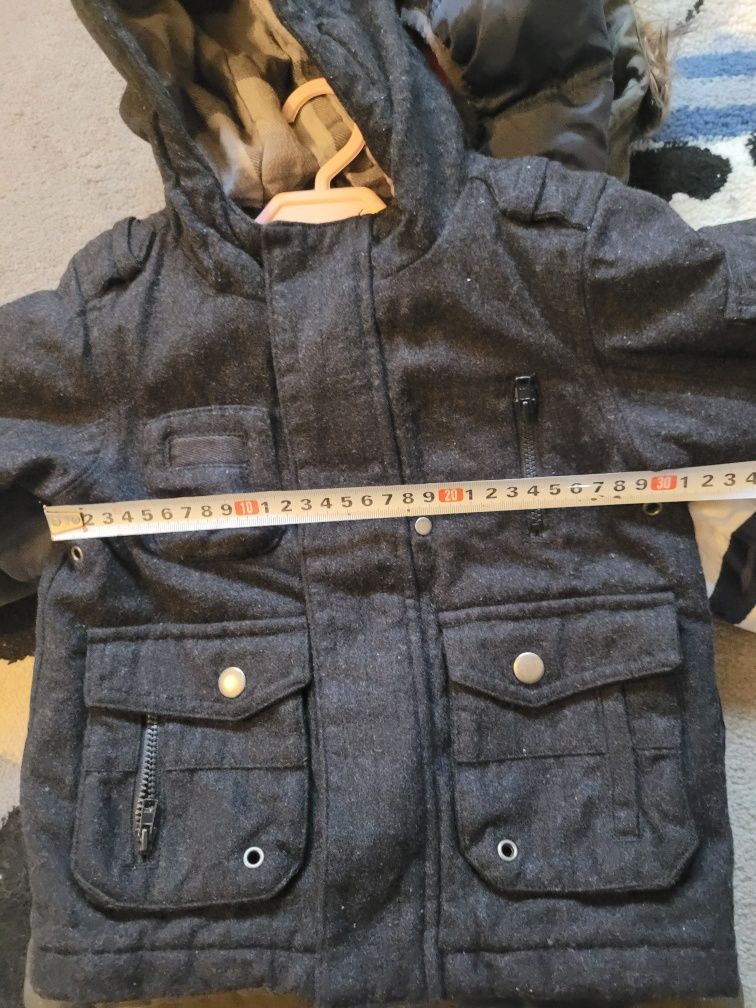Kurtka zimowa płaszcz płaszczyk  86 92 cm