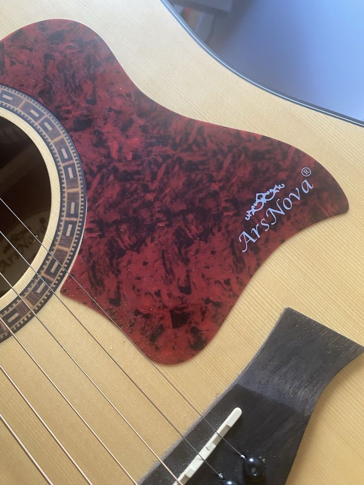 Gitara akustyczna Ars Nova + pokrowiec i podnóżek