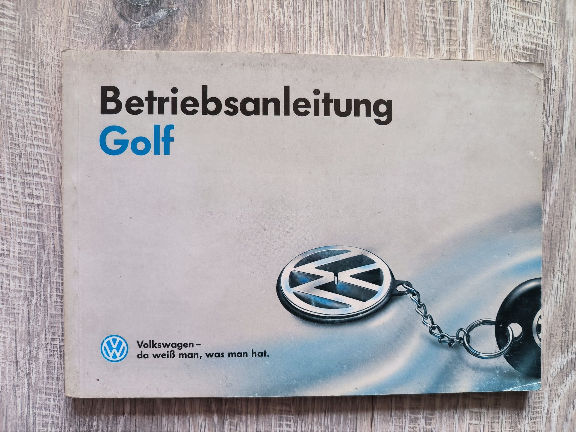 Instrukcja obsługi Volkswagen Golf II fabryczna z 1991 roku