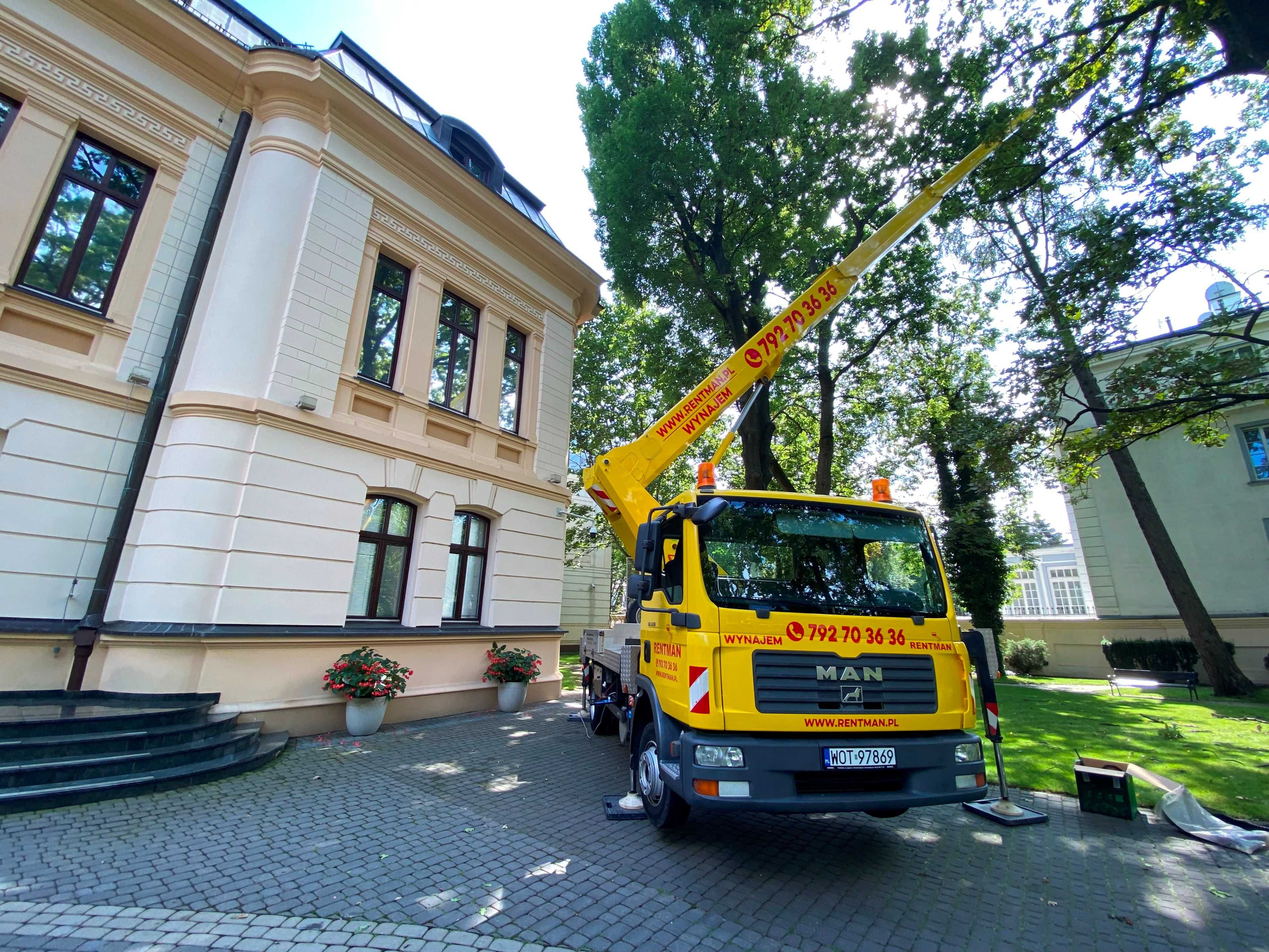 Podnośnik koszowy 30 m, zwyżka, wynajem podnośników koszowych