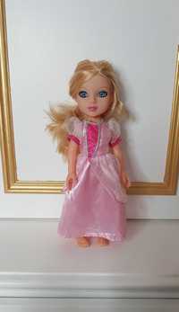 Lalka księżniczka wysokość ok. 35 cm różowa sukienka