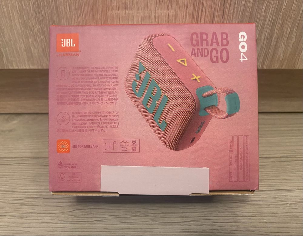 Oryginalny Głośnik Przenośny Bluetooth JBL Go4 Różowy