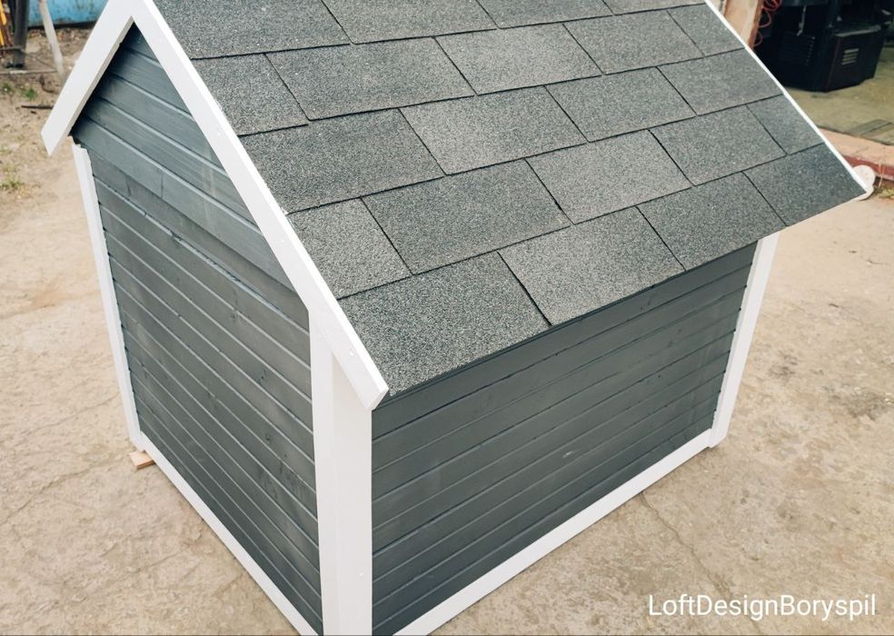 Будка утеплена для великих і середніх порід собак