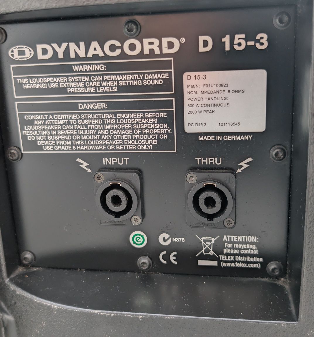 Kolumny estradowe Dynacord D15-3
