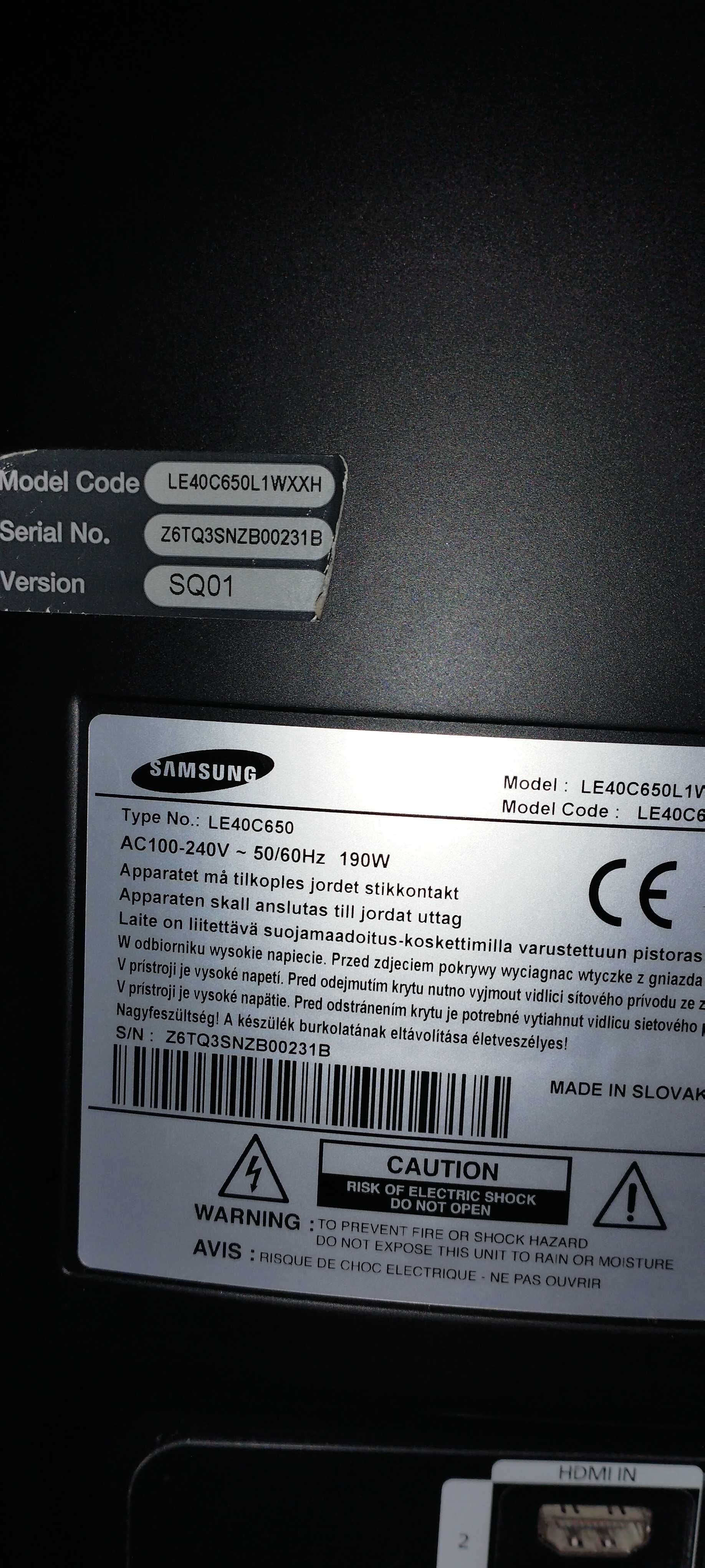 Telewizor Samsung LE40C650L