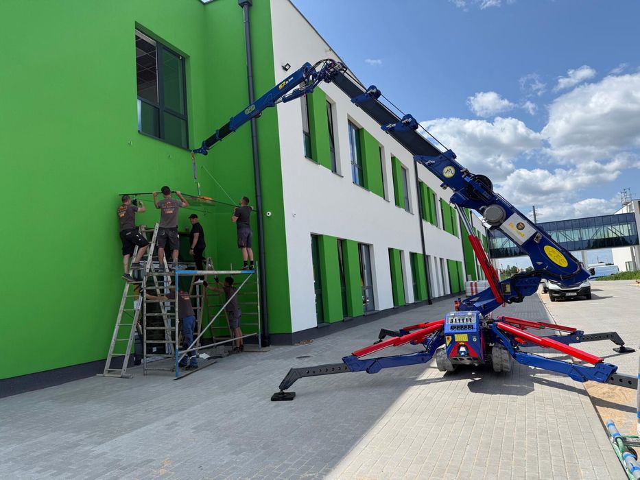 Mini żuraw „pająk” – wynajem z operatorem OD ZARAZ Legnica/Dolny Śląsk