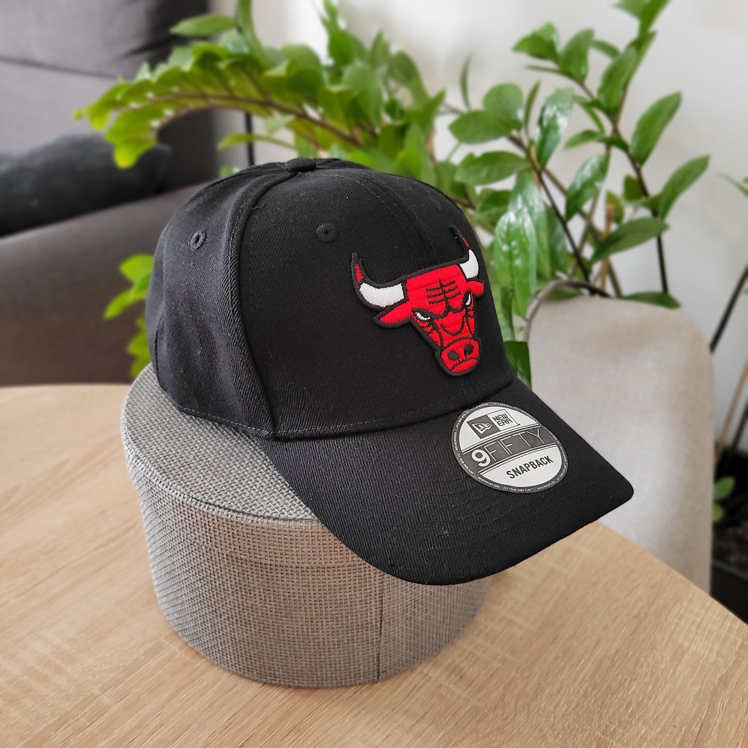 Czapka z daszkiem czarna męska Chicago Bulls