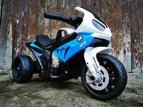 Motocykl BMW RR Ścigacz Elektryczny Trójkołowy Auto AKUMULATOR DZIECI
