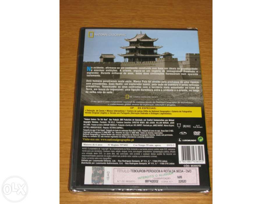 DVD National Geographic - Tesouros Perdidos