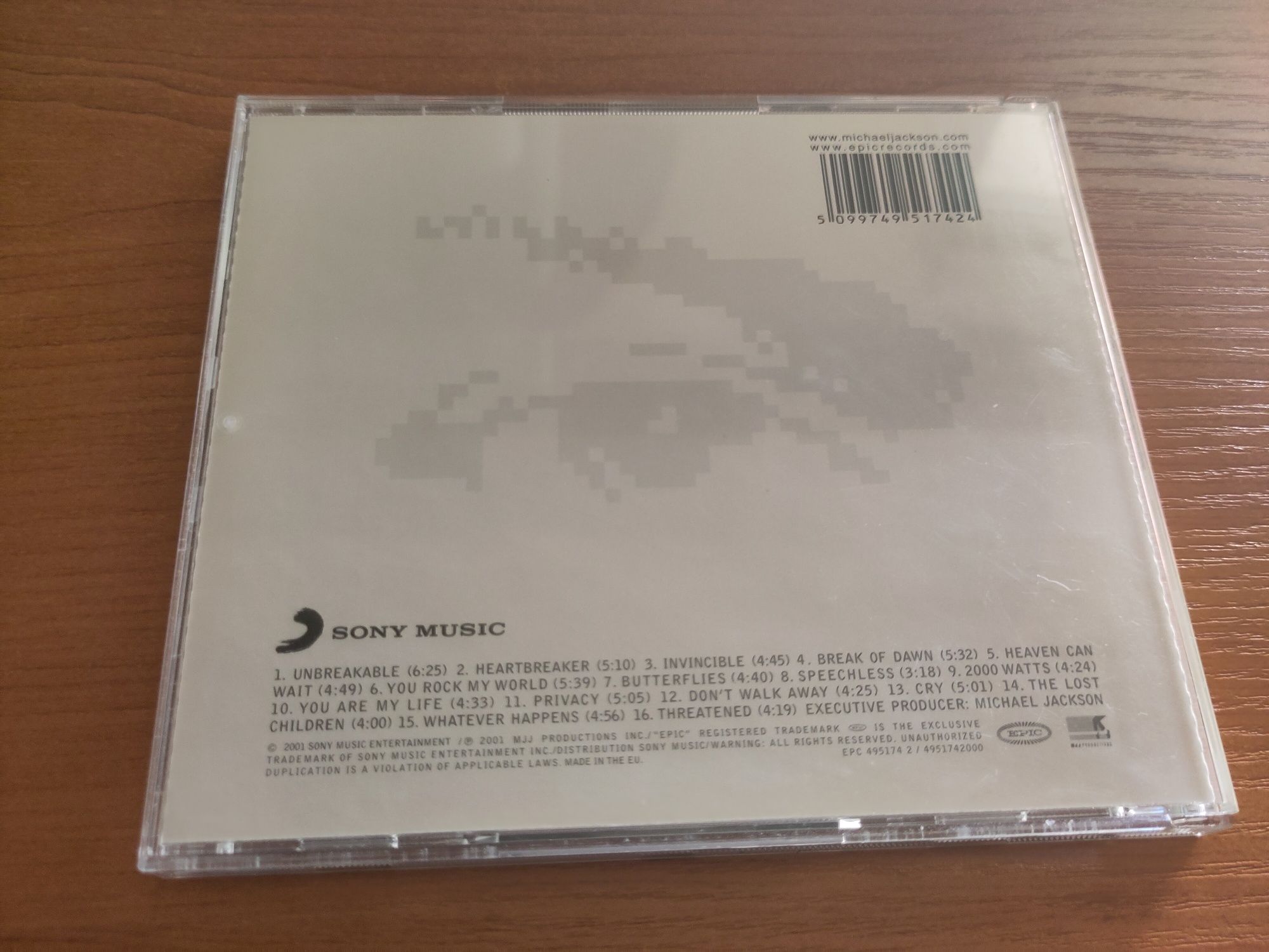 Michael Jackson invisible cd