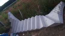 Schody betonowe prefabrykowane zabiegowe nowe FVAT