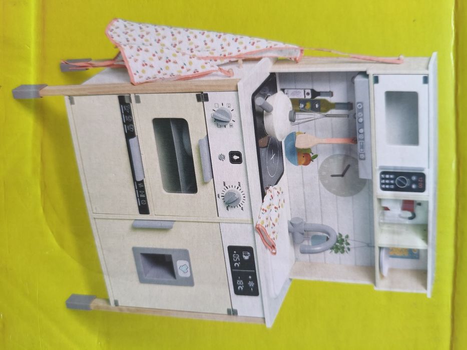 Drewniana kuchnia dla dzieci Lupilu Lidl z akcesoriam dźwięki światła