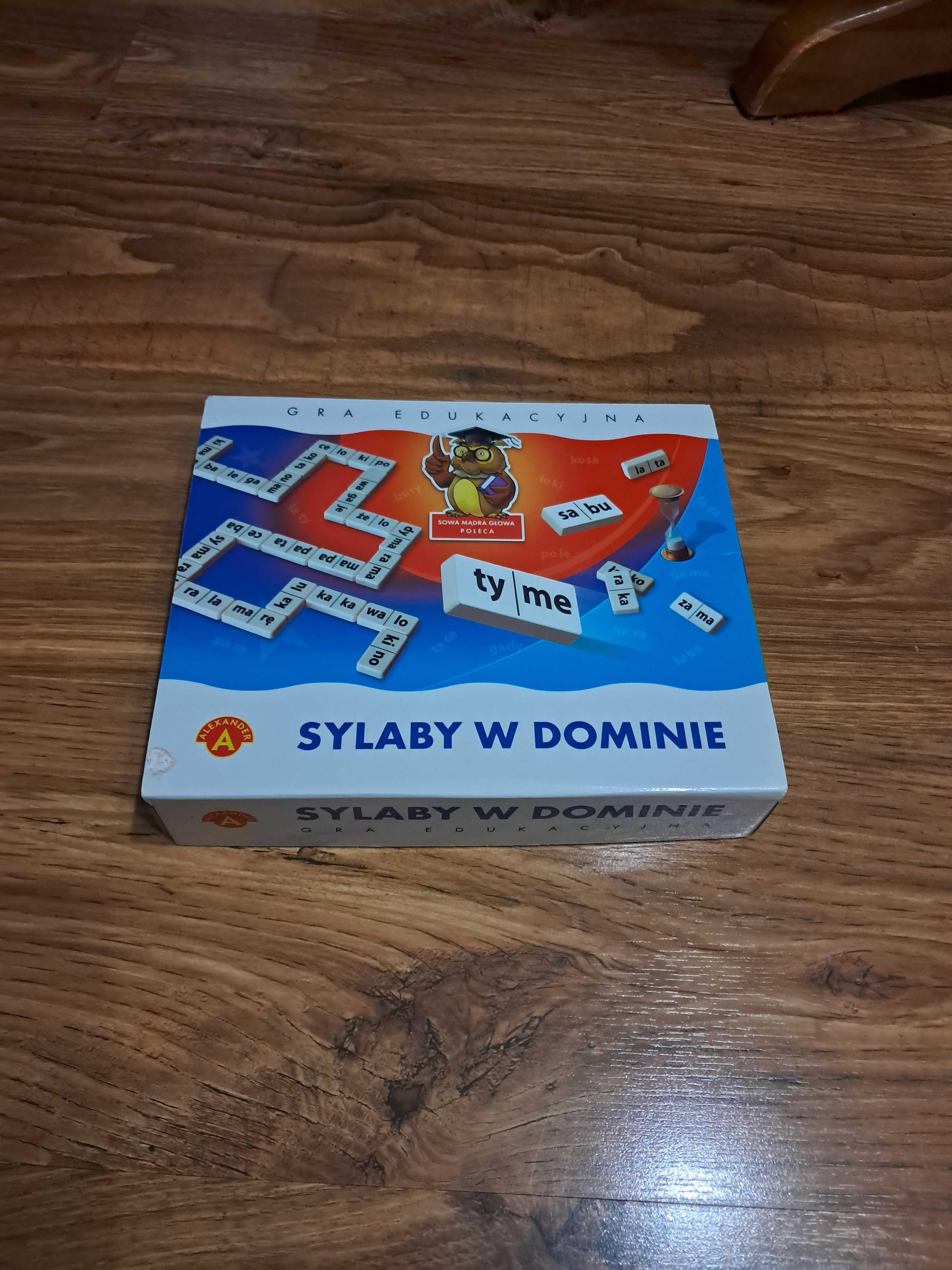 Sylaby w dominie, gra edukacyjna.