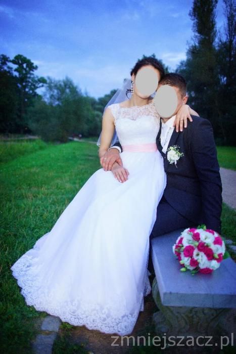 SABE sukienka suknia slubna koronka welon weselna