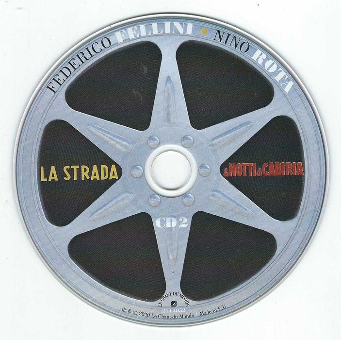 2 CD Nino Rota - La Dolce Vita (2020) (Le Chant Du Monde) Digipak