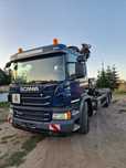 Samochód ciężarowy SCANIA P410, hakowiec z HDS, 282 900 brutto