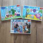 Zestaw Puzzle maxi 24 treffl świnka Peppa Kraina Lodu Frozen