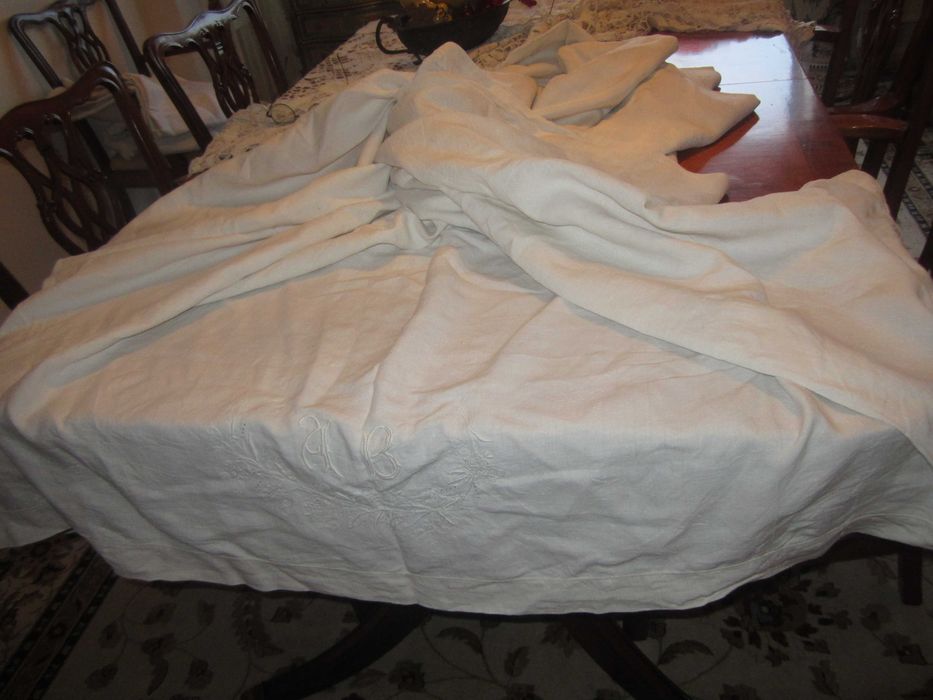 Grande Lençol de Linho Tear-Magnífico