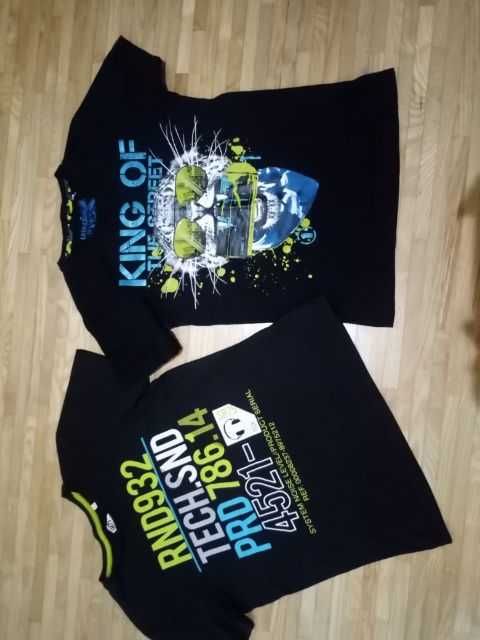 T-shirt, koszulki czarne C&A Here There 146/152 + gratis koszulka H&M