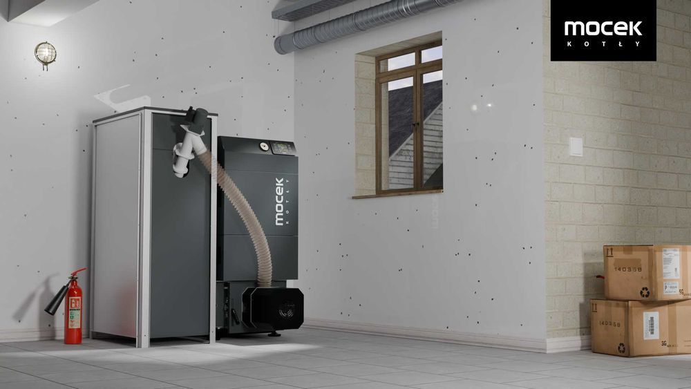 Kocioł na pellet, Drewno Moceko BIOPAL 25kW, piec dotacje OD RĘKI ZUM