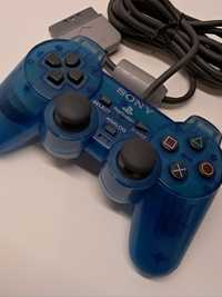 Comando DualShock Transparente Azul (Sony PlayStation, PS1, PSX)