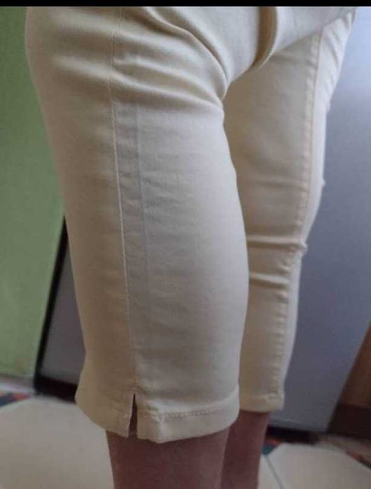 (38/M) Ekskluzywne, żółte spodnie za kolano, rybaczki z Londynu, NOWE