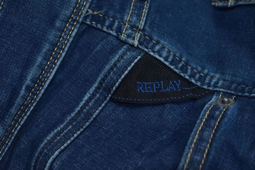 Replay Anbass Męskie Spodnie Dżinsowe W38 L32