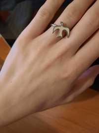 Кольцо серебрянное  Nina Ricci с птицей (з пташкою).