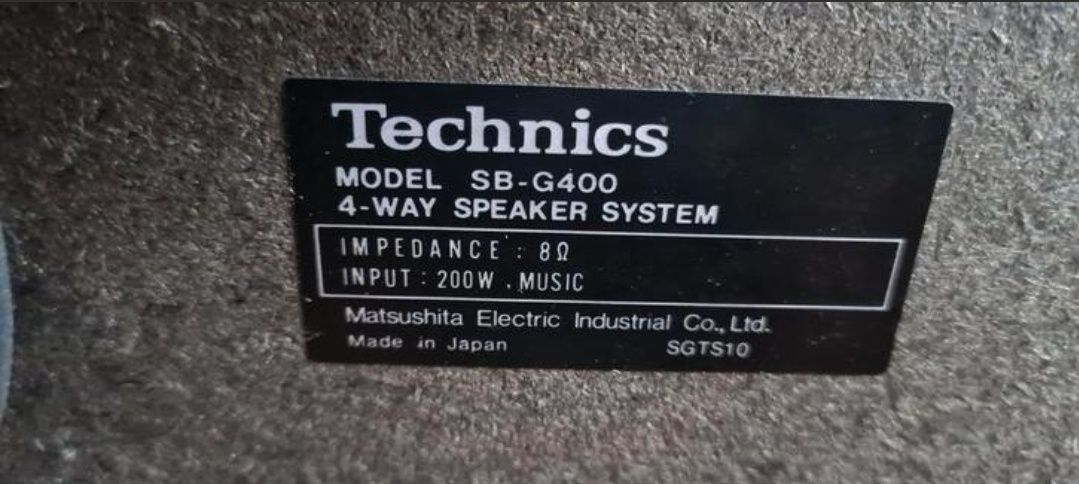 Technics sb g400 top maskownice