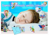 Wróżka Zębuszka naklejki na folii brokatowej