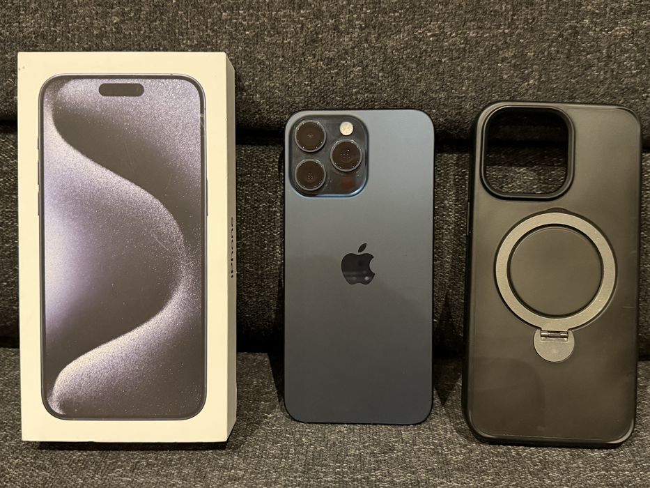 Apple iphone 15 Pro Max 256 Blue Titanium Stan Idealny