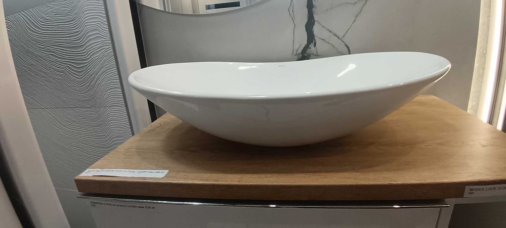 Umywalka Grenada nablatowa owalna 64x36x15