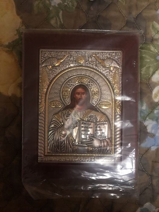 Серебро, 925, икона из Греции, с сертификатом