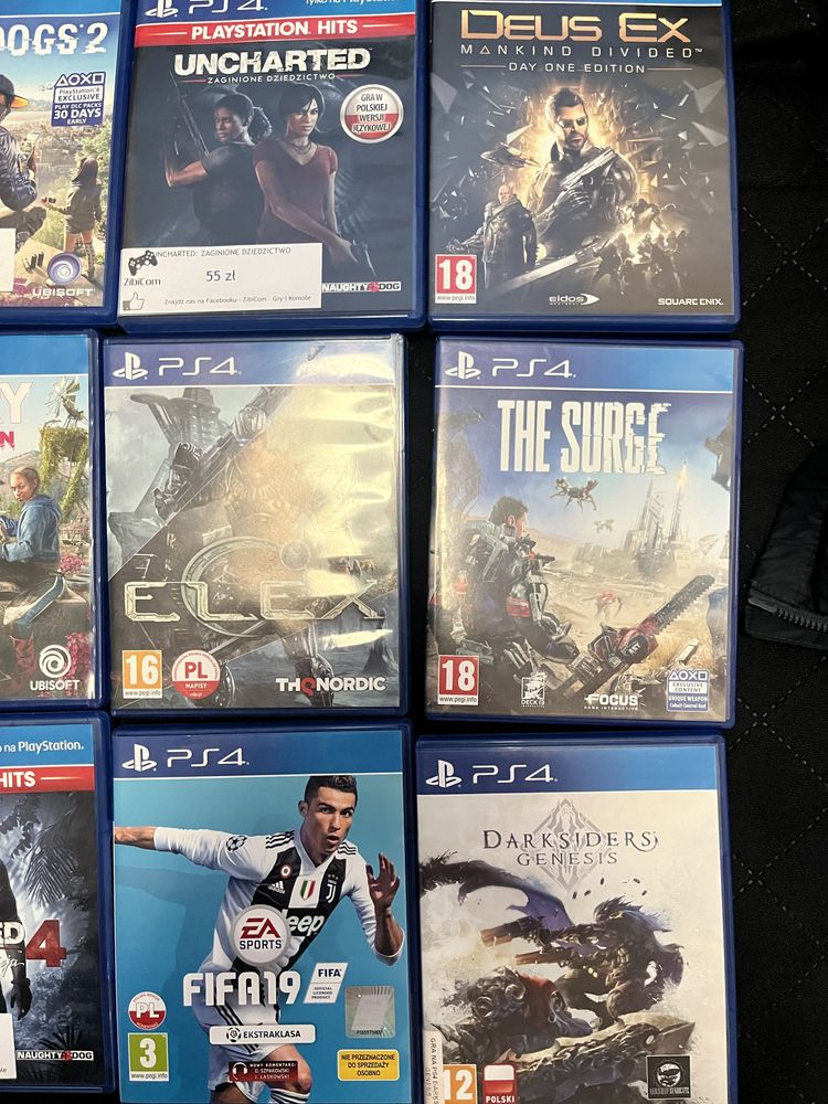 Gry ps5 / ps4 GTA5, ghost, dying light, cyberpunk, resident evil