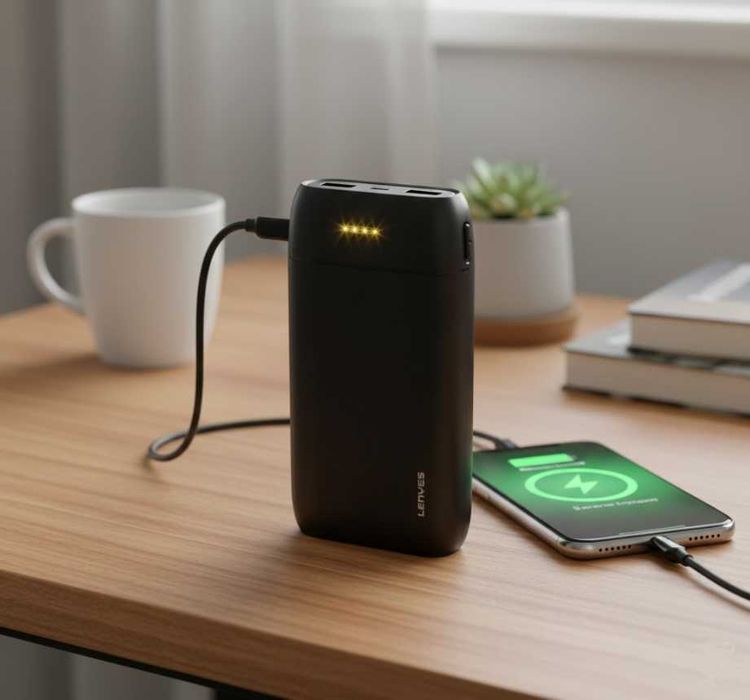 Power bank / Стильний повербанк /Lenyes 20000 mAh – корисний подарунок