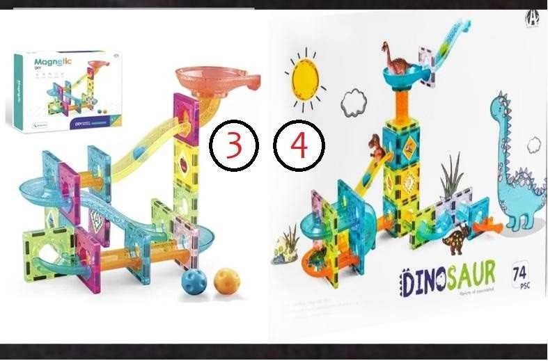 ЕКСКЛЮЗИВНИЙ! Світловий магнітний розвивальний 3D конструктор з блоків