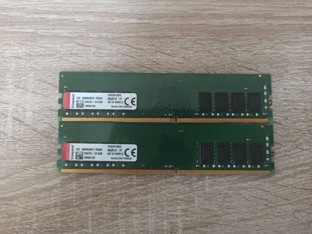 Оперативная память Kingston 8gb DDR4 2666 mhz CL19 2 планки