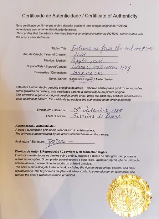 Quadro - pintura decorativa Original - POTOW