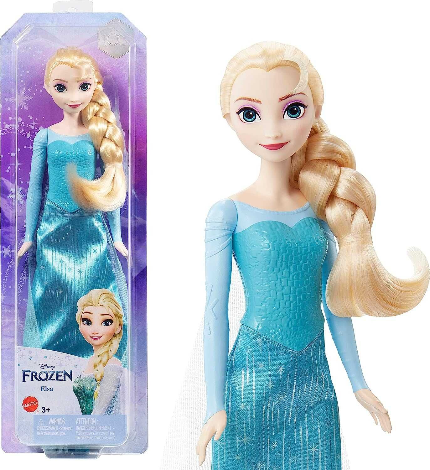 Mattel Disney Princess ,Elsa.Крижане серце Ельза у сукні зі шлейфом