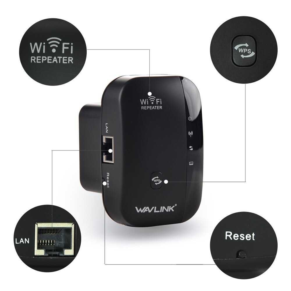 Ретранслятор Репитер Роутер Wavlink WL-WN560N2 (2.4 ГГц) WiFi для дома