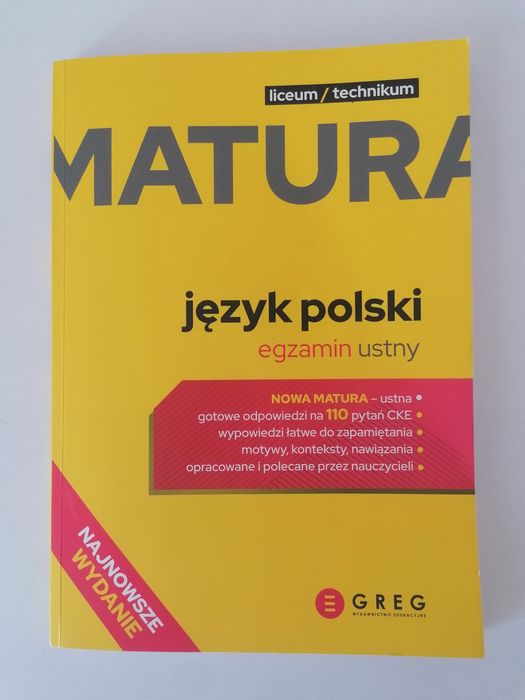 Matura. Język polski. Egzamin ustny.