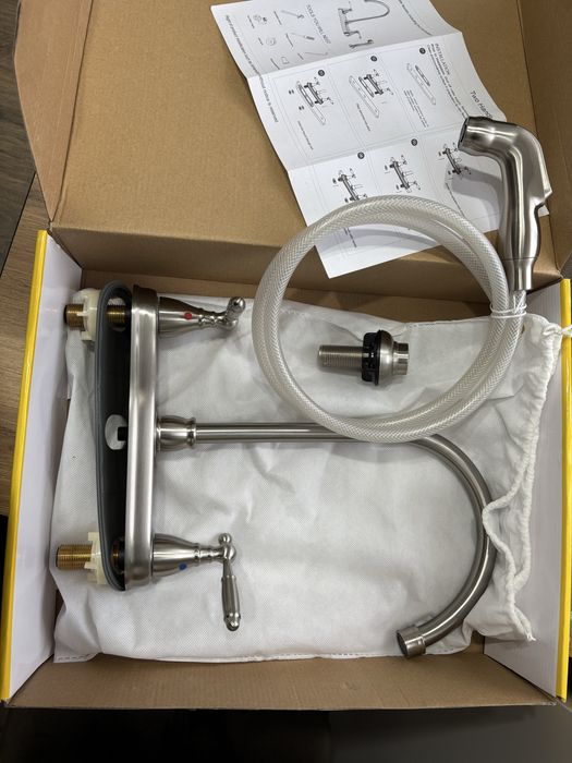 Змішувач , Кран на кухню сірий металік