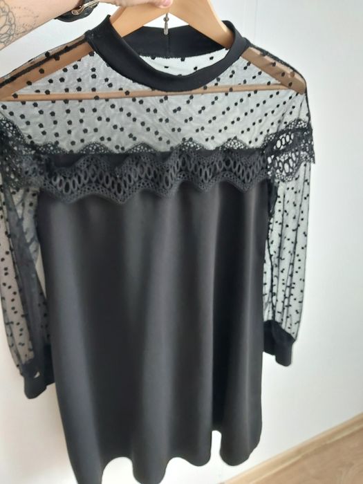 Czarna luźna sukienka S/M/L