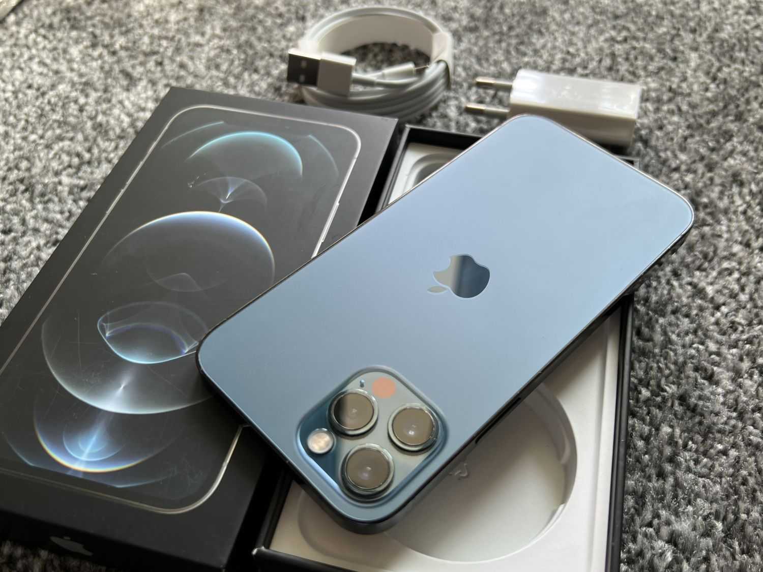 iPhone 12 Pro 128GB Pacific Blue Niebieski Granatowy Bateria 97% Gwara