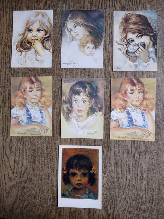 Stare pocztówki- dzieci