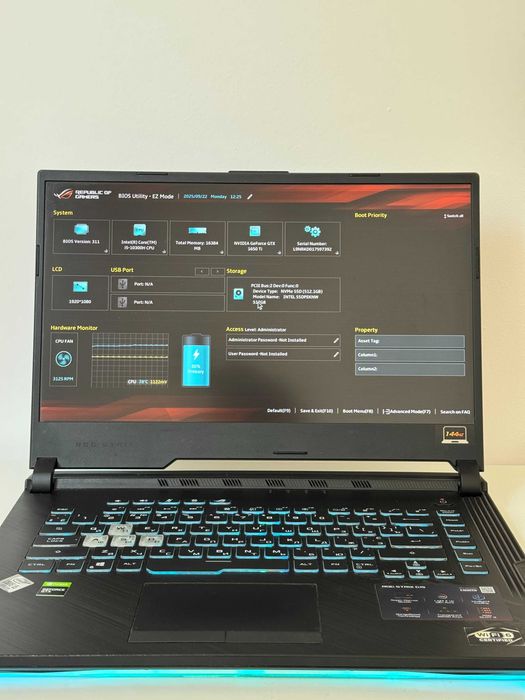 Laptop ASUS ROG Strix G15 G512LI-HN058 Black 2020