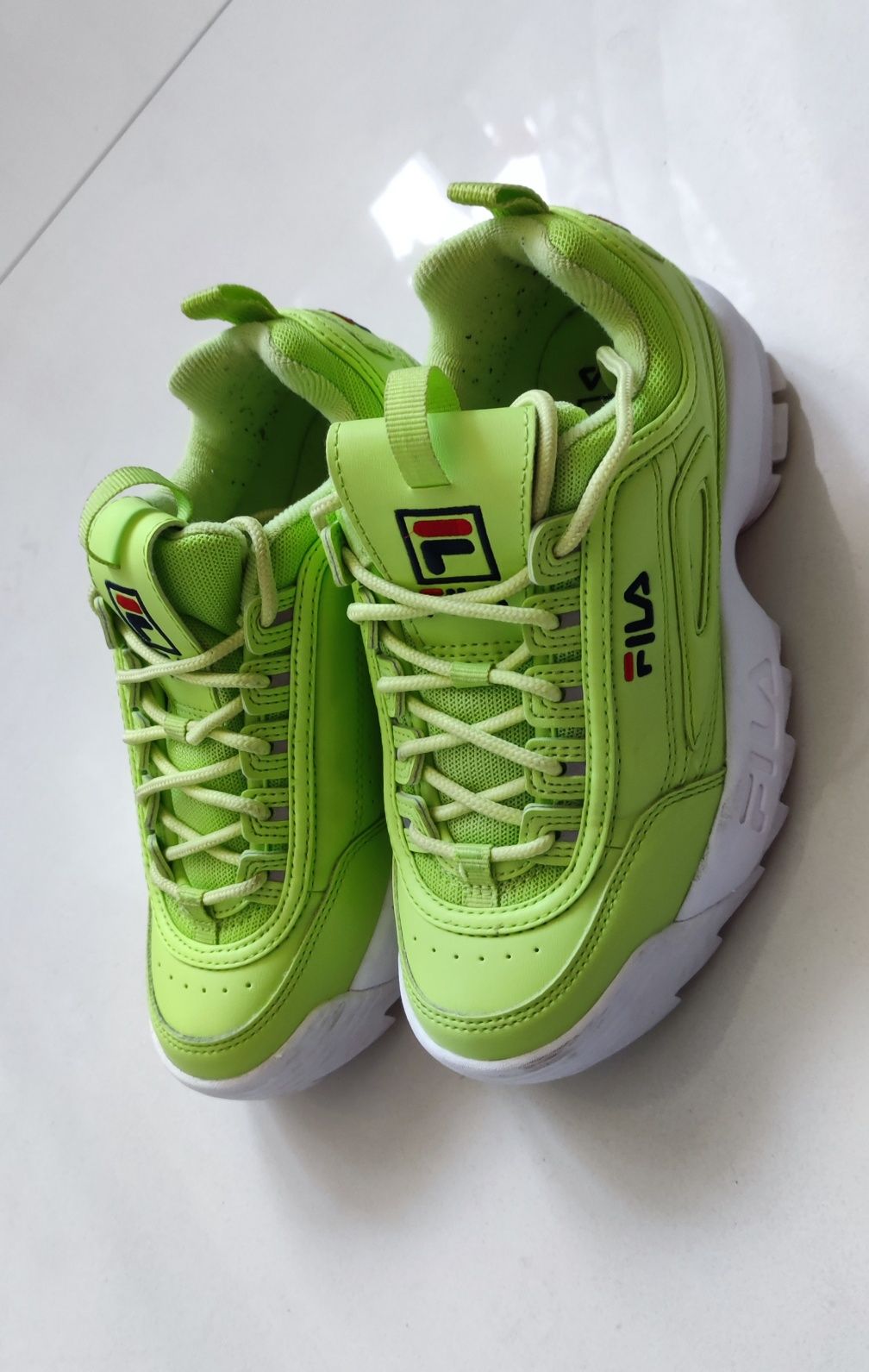 Sneakersy Adidasy Fila Zielone Neonowe Rozmiar 36